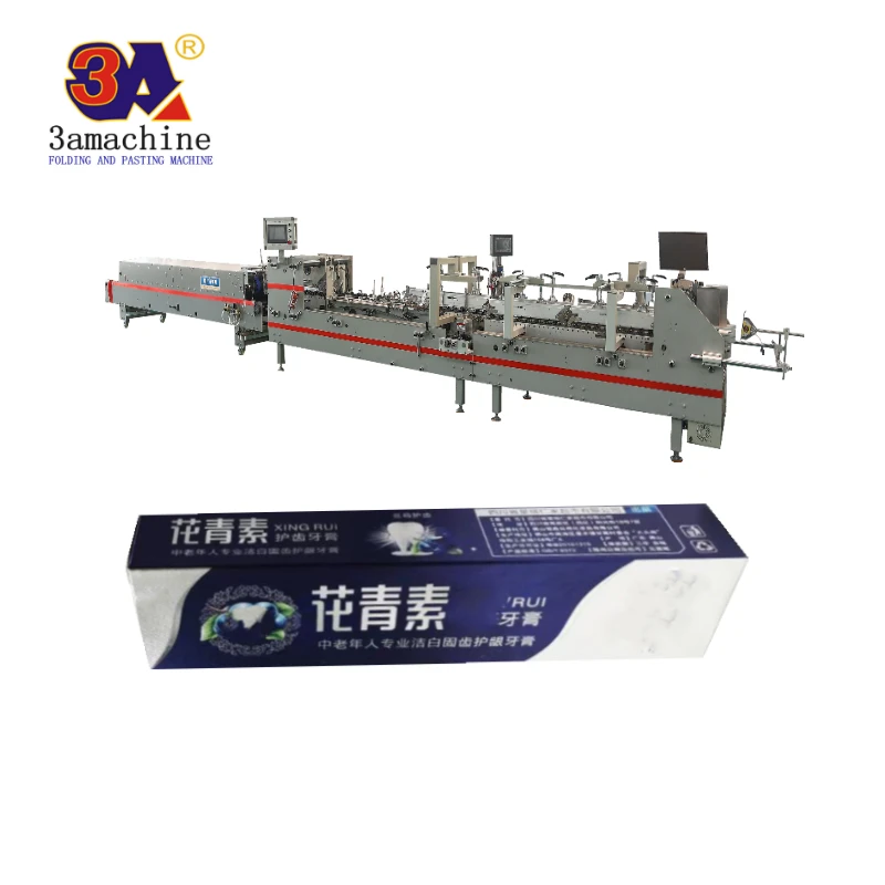 3a folder gluer parts box pasting machine automatic box making folder gluer machine pasting