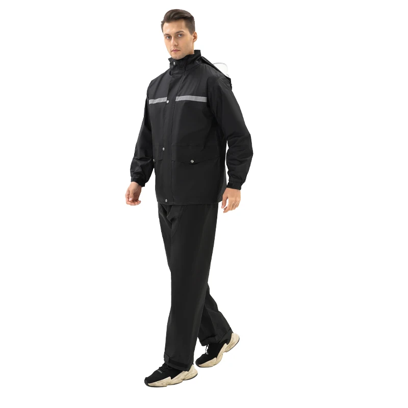Jackets And Trousers Motorcycle Rain Suits Raincoat With Lining Rainwear  Man Woman Pocket Raincoat