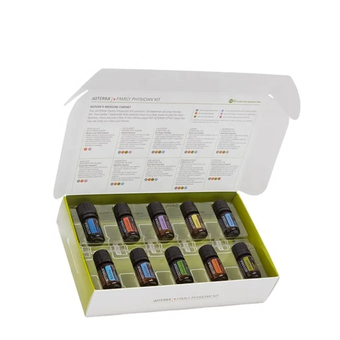 Wholesale Custom logo luxury 10ml 15ml 20ml hardboard 3 pack cosmetics perfume Essential Oil Bottles Packaging Box