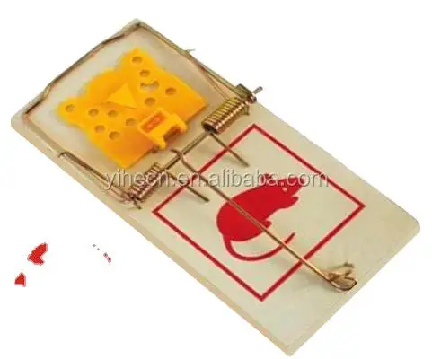 Trigger strong spring wooden mousetrap rodent killer large metal trap rodent pest control animal control daily use