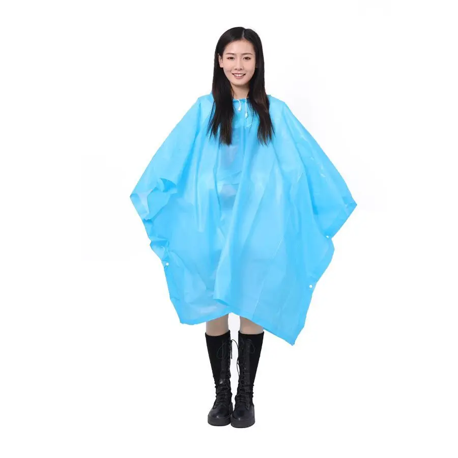 
High quality PEVA rain poncho for adults 