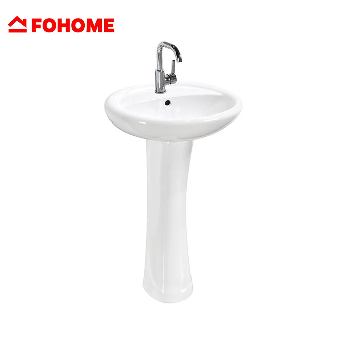 
Save water washdown two piece toilet and full pedestal basin set 
