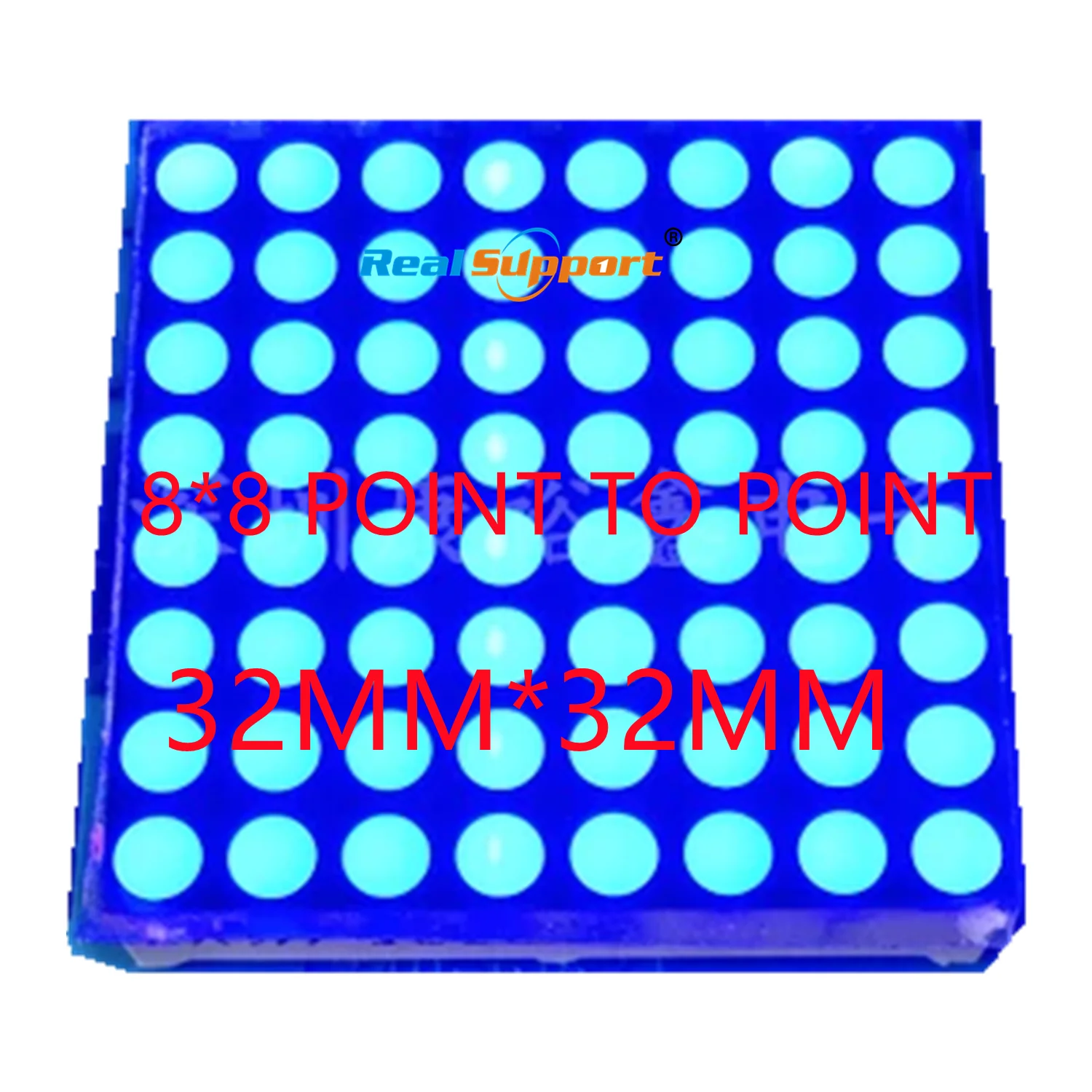 Светодиодный матричный дисплей 8x8 3 мм 32*32 синий общий катодный светодиодный