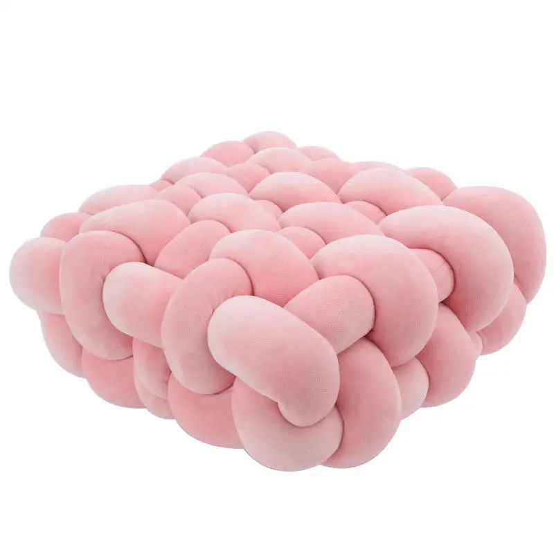 New Wholesales Floor soft Pillow Cushion Custom Chunky Hand Knitted Throw Cushion Pillow