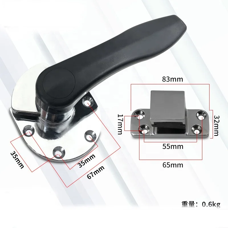 201 304 Stainless Steel Freezer Rotary Latch Lock Handle Oven Door Handle