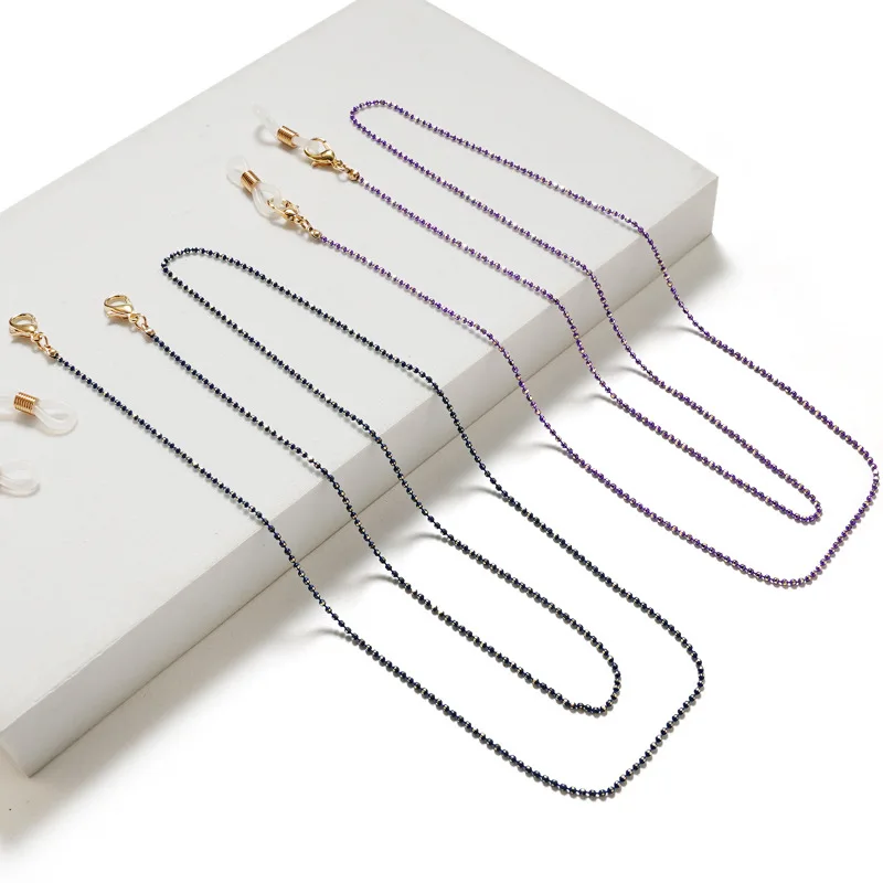 Bead Glasses Chain Anti-slip Reading Chain Gold Plated Sunglasses Chain Eyewear Retainer