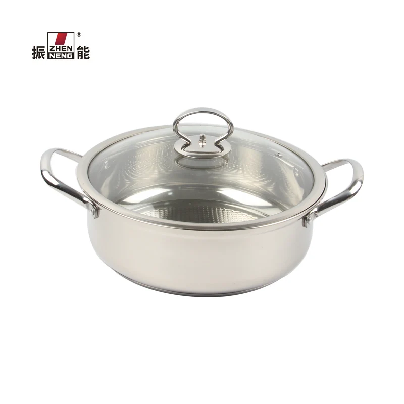 Kitchen Pot Sets Hot Sale 26cm Stainless Steel Soup Pot with Lid Stock Pot for Kitchen or Restaurant Dishwasher Safe & Rust Free