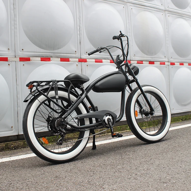 Europe Classic Vintage E Bicycle Retro Electric Bike Chopper Beach Cruiser Ebike Long Range Electric Cruiser Bike