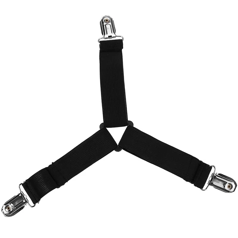 Adjustable Non-slip Fitted Bed Sheet Clips Corner Holder Elastic Bed Sheet Holder Straps Mattress Fastener