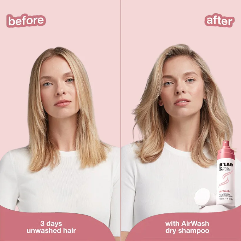No Washing Dry Shampoo Hair Styling Private Label Remove Oil Scalp Friendly Air Wash Spray Powder Vegan Non Aerosol Dry Shampoo
