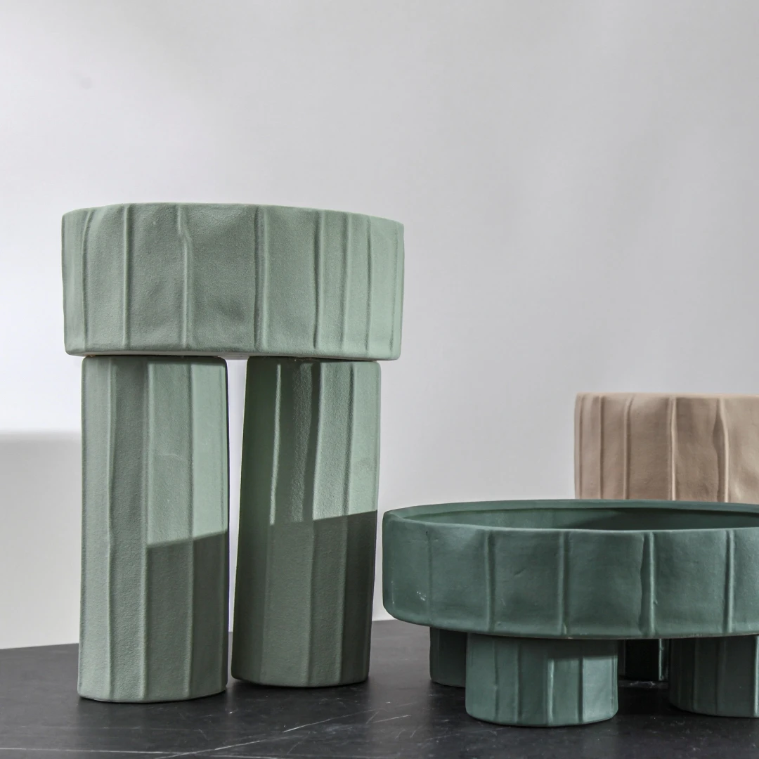 Ramadan Eid Serving Tray Silver Plating Black Fruit Plates Ceramic Bowls Modern Other Home Decoration Tray for Chocolate