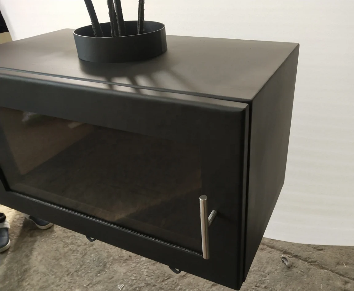 2024 Hot Sale Indoor Decorative Firewood Heating Stove Wood Burning Stove Wall Mounted Suspended Fireplace