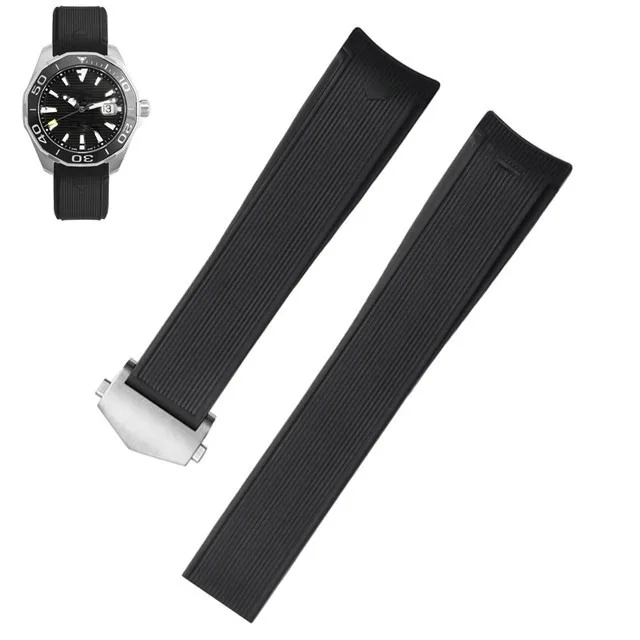 For TA-G-Heuer Aquaracers Carrera Monaco F1Watch Band Wristband Bracelet Belt Silicone Rubber Watch Strap 22mm24mm