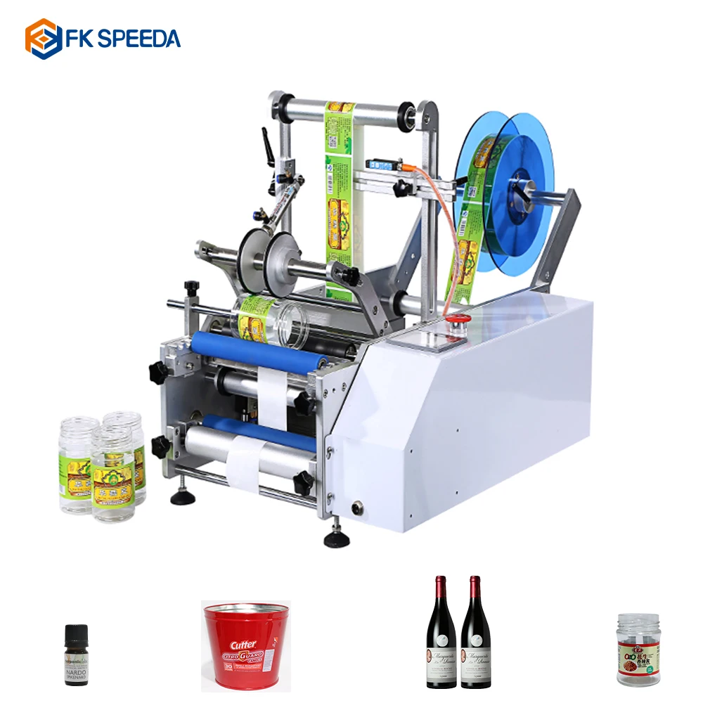 Semi-auto bottle labeler