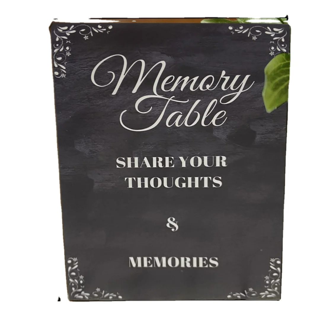 Factory Supply Material Hardcover 1200Gm Grey board Funeral Souvenirs Products Gifts