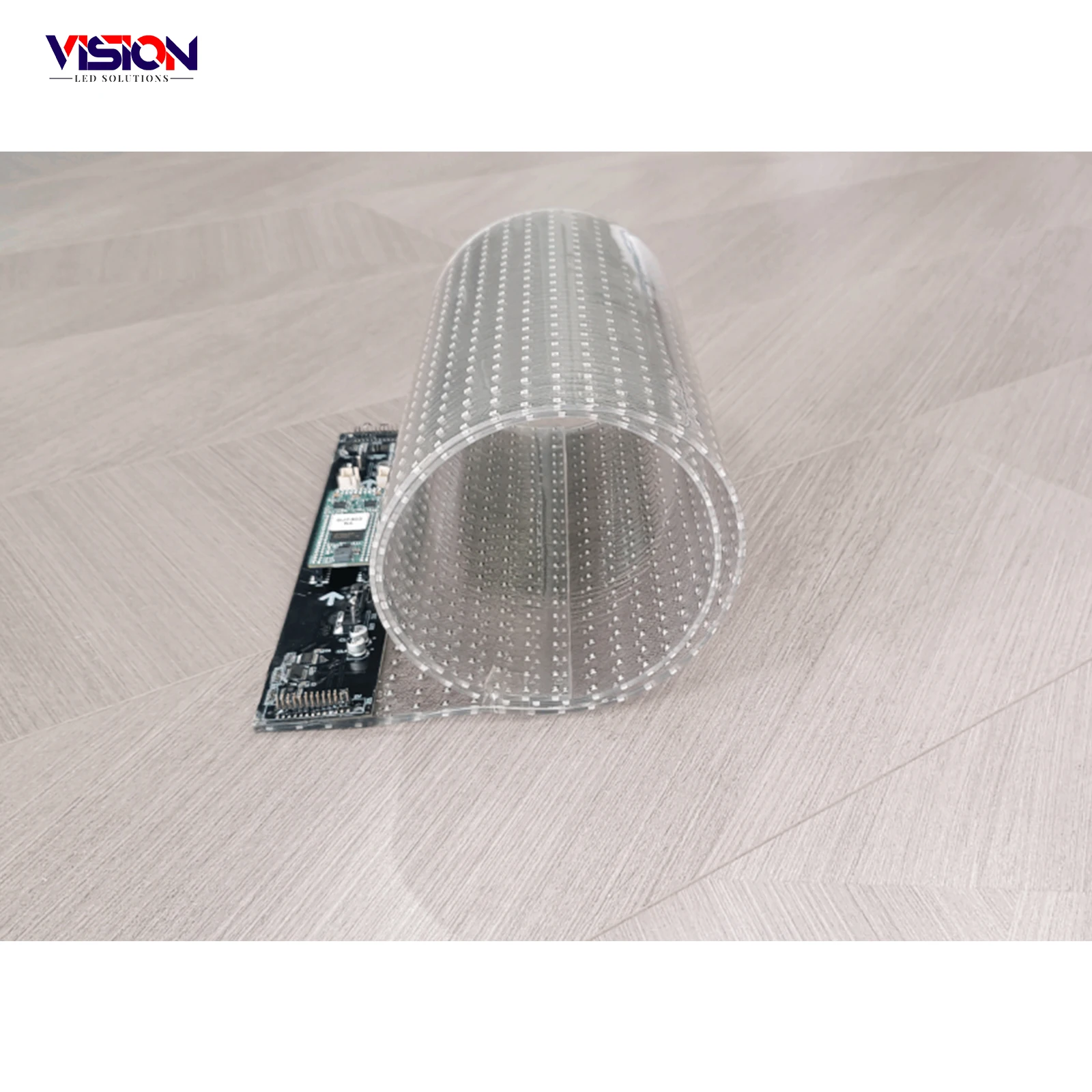 Ultra Light Hd P4 P5 P6 P8 P10 Panels Screen Adhesive Digital Flexible Soft Curtain Glass display