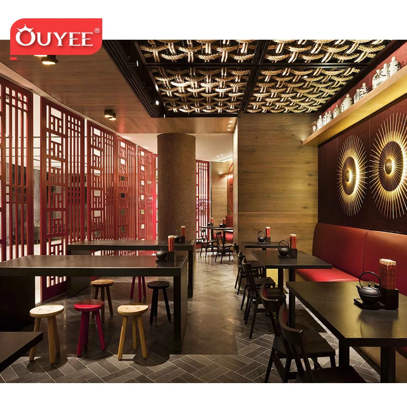 China Style Antique Restaurant Furniture Decor Design Cafe_Chairs Coffee Table Modern Coffee Shop Furniture