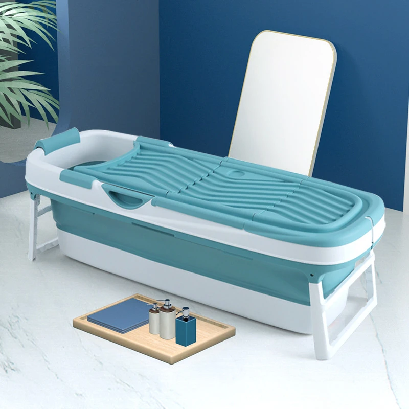 2022 hot sale Extra large  household independent portable adult folding plastic bathtub with lid