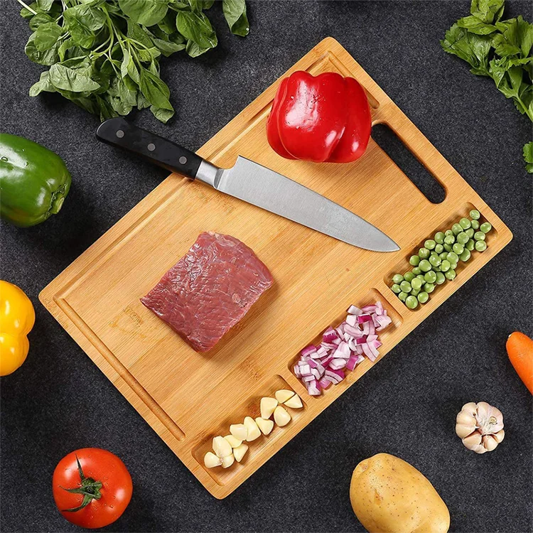 Best Seller Bamboo Cutting Board Customization Bamboo Chopping Board with Container For Kitchen