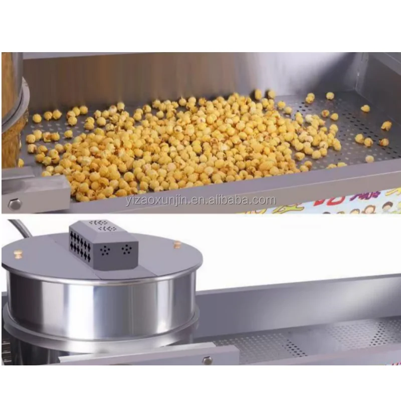 Low price sale of gas popcorn machine fully automatic and fast corn popcorn machine