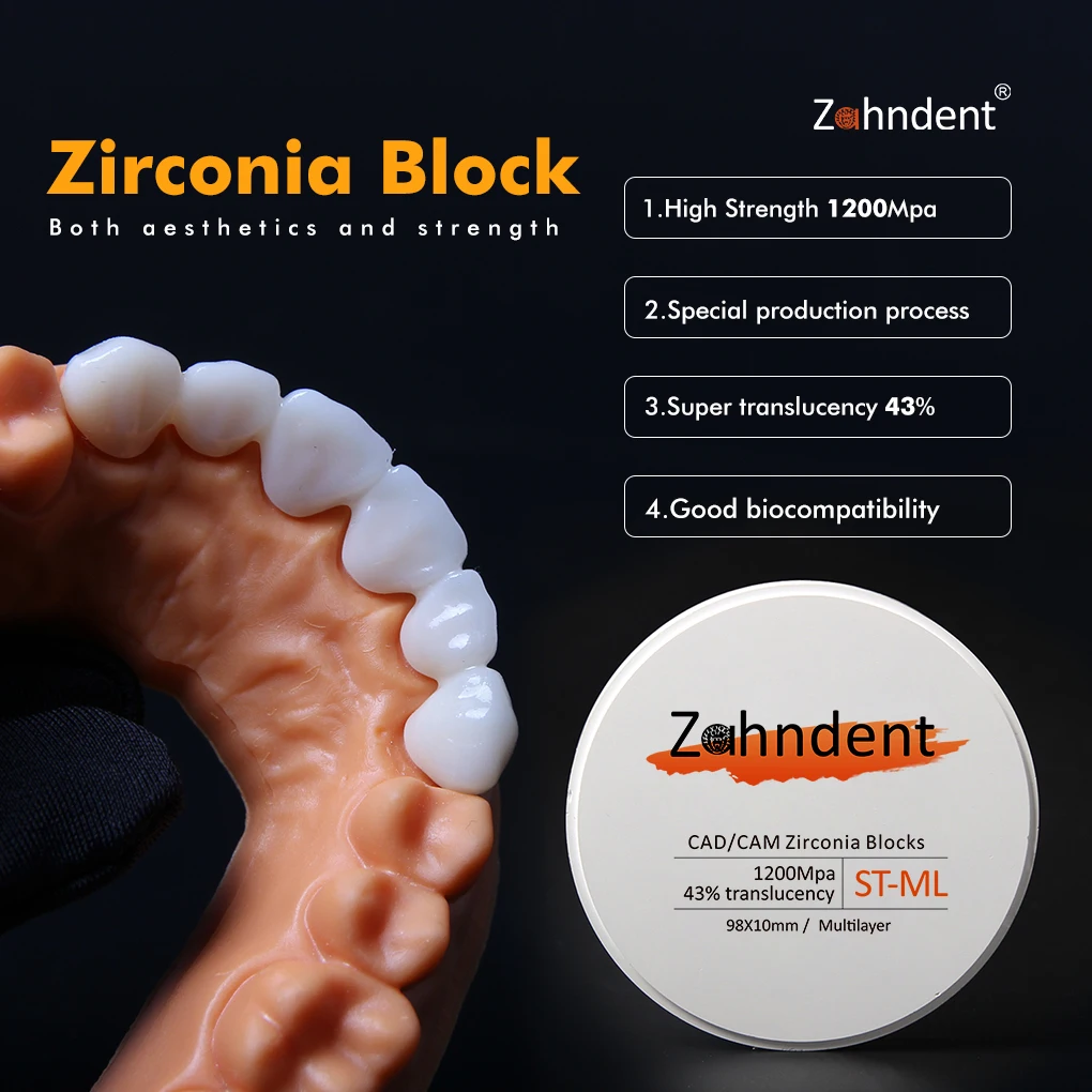 Factory Price ST-ML Zirconia Block Multilayer Dental Blanks Cad Cam System