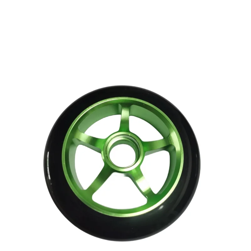 Factory Sale OEM Aluminium Core High Rebound Pro Scooter Wheel 100mm 110mm 120mm 125mm Wheel Roller Ski Wheel