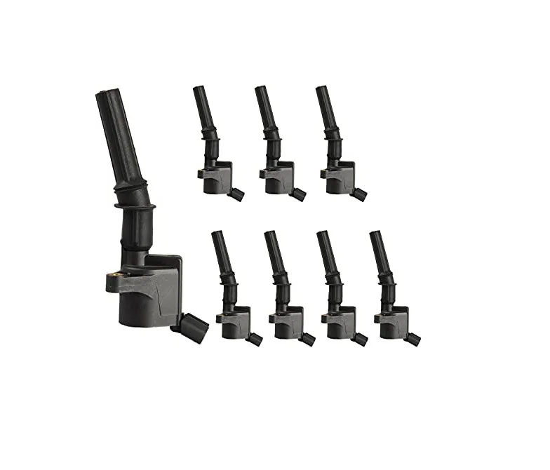 ZhongfaTec-2334G, Set of 8 Curved Boot Ignition Coil Pack Compatible with Ford Lincoln Mercury 4.6L 5.4L V8 Replacement DG508