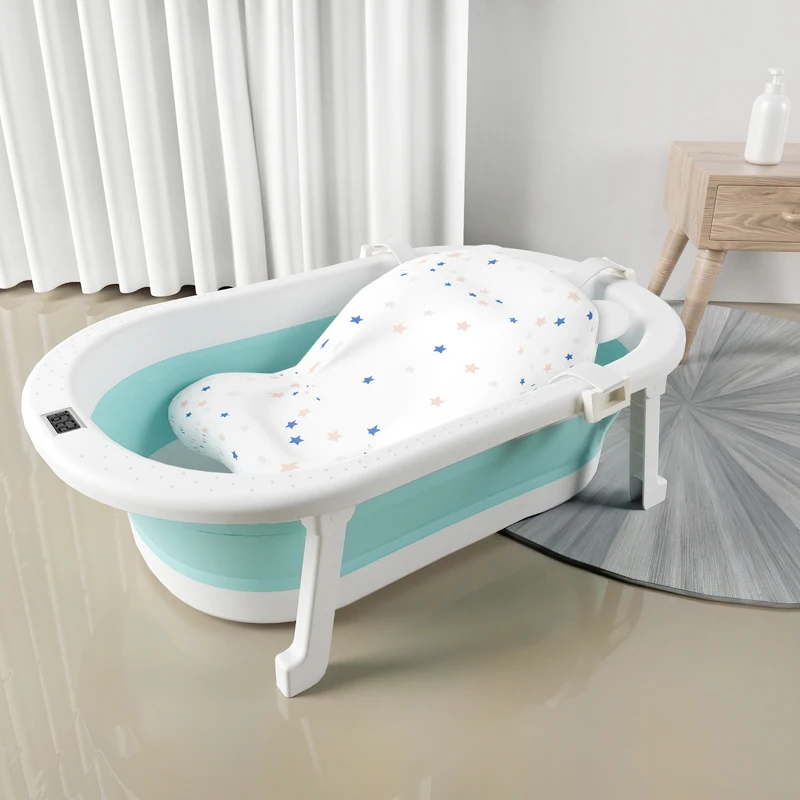 Lovely Design Plastic infant Folding Bathtub Wholesales Bathing Set Plastic foldable Baby Bath Tub