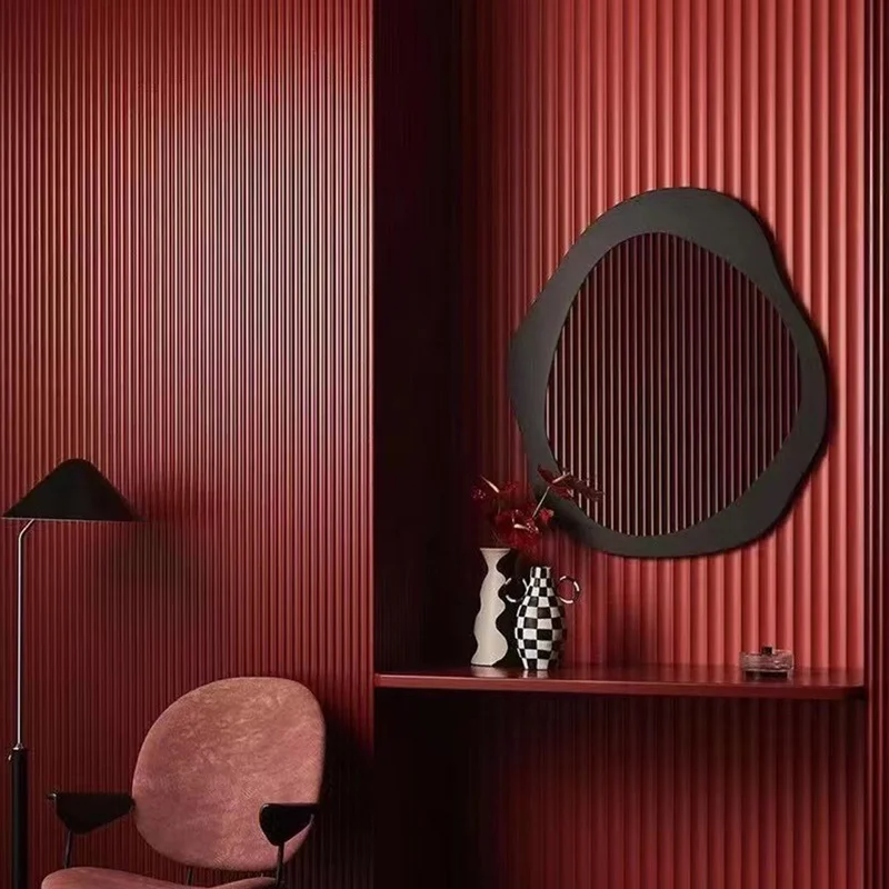 lambrin de madera Lambrin WPC Revestimiento Interior Revestimientos pared interior Panel ranurado WPC wall panel