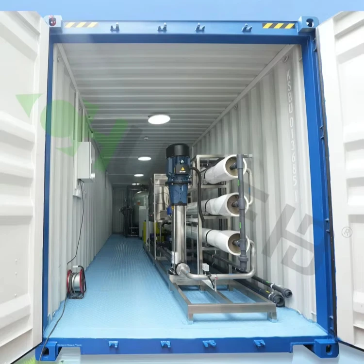 Integrated Container Ro Plant Water Purifier Distiller Machine Ro Water Plant Price For 10000 Liter Ro Plants For Salty Water