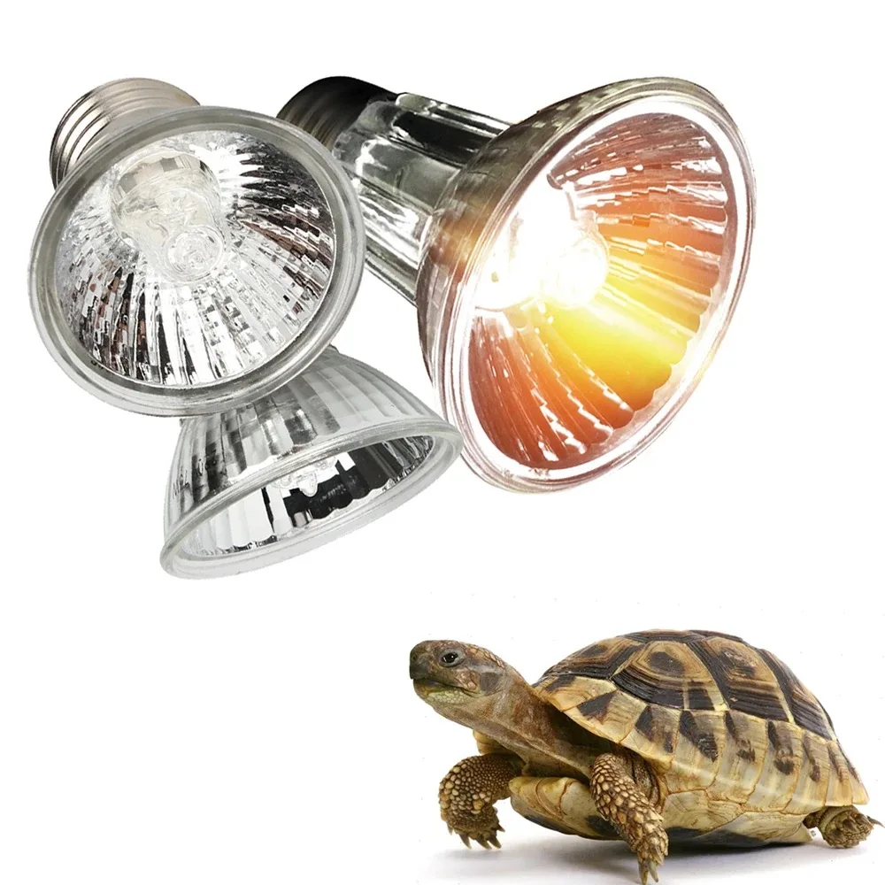 25w 50w 75w Sun Uv Halogen Heating Lamp Bulb Uva Uvb 3.0 Reptile Full Spectrum Turtle Basking Spot Light Lamp