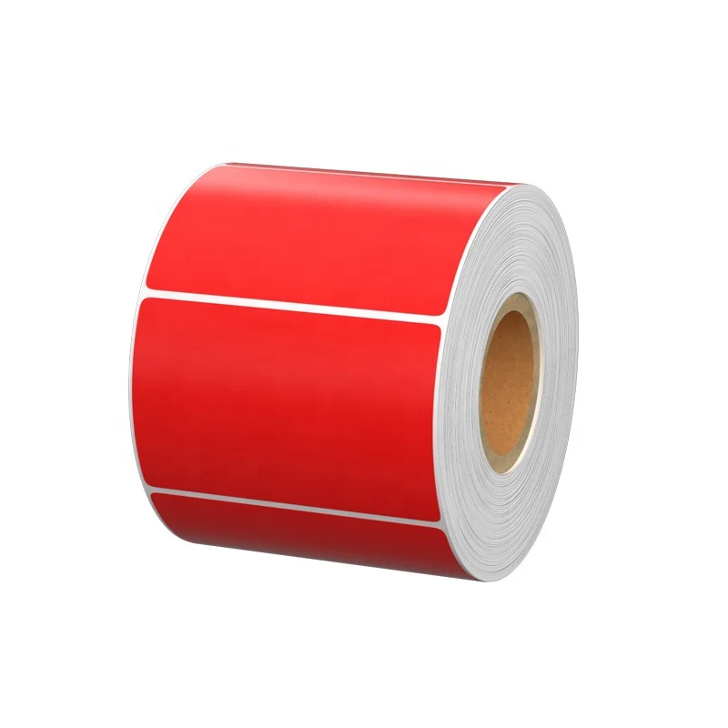 Multi size color thermal paper roll adhesive sticker label roll