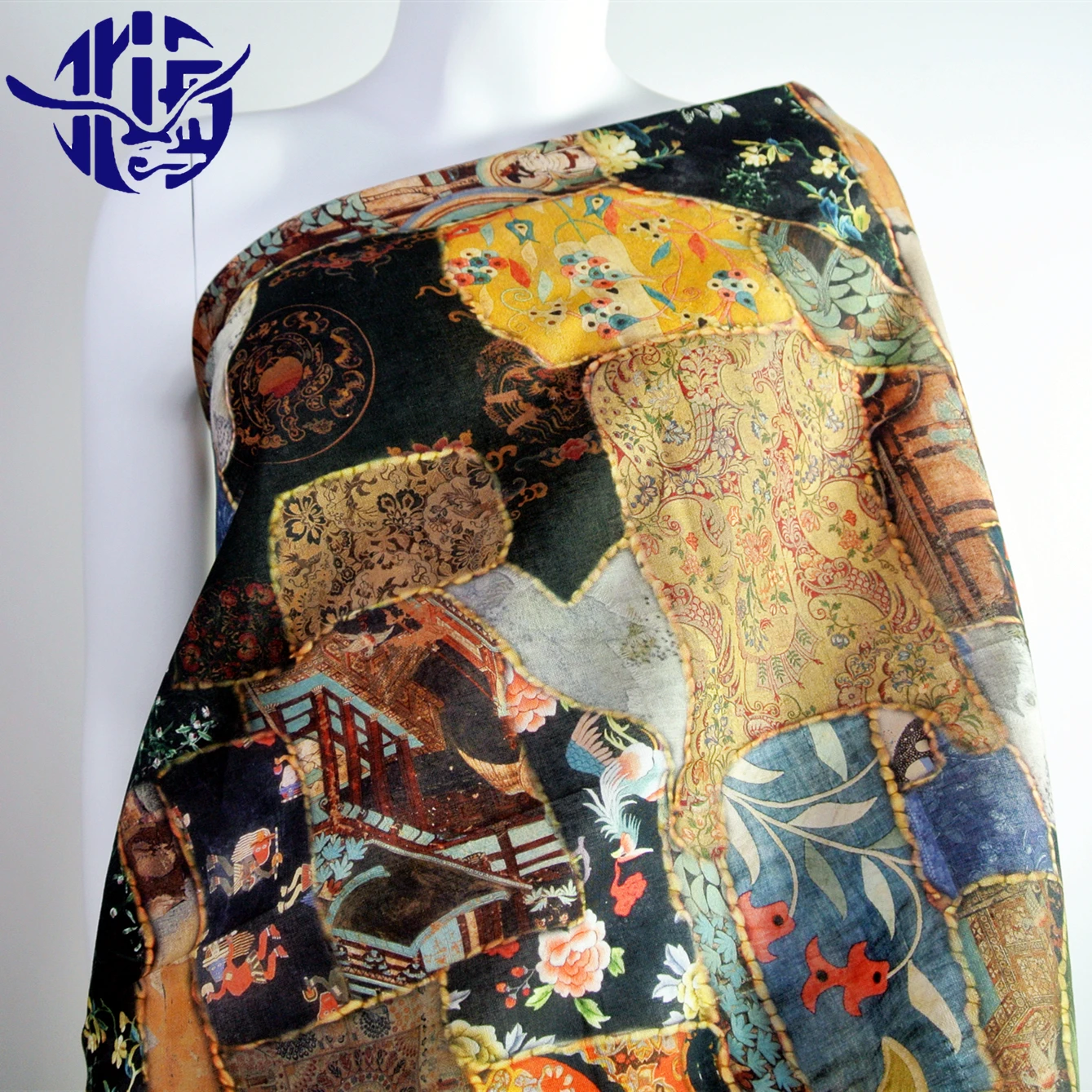 Камуфляжный дизайн Органическая 100 рами цифровая печать дышащая льняная ткань для одежды