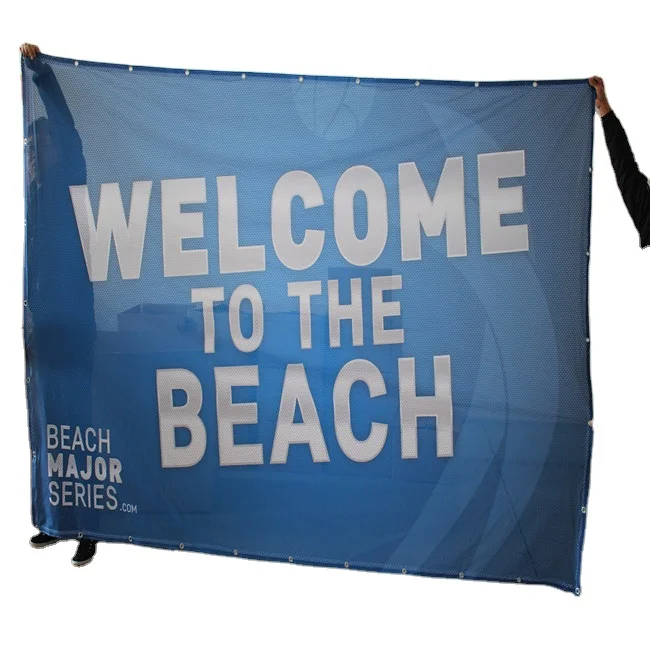 Custom colorful large size digital print outdoor pvc  mesh advertising banner for sports