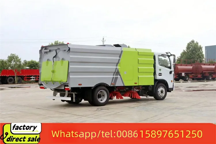 sweeper truck 10m3 DongFeng euro6 truck mounted street sweeper for sale