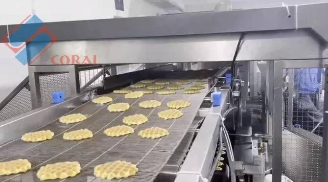 Professional soft waffle  machine