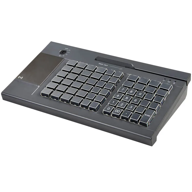 Hot Selling Usb Magnetic Card Reader Cash Register Retail Pos Keyboard 63 Keys Programmable Keyboard