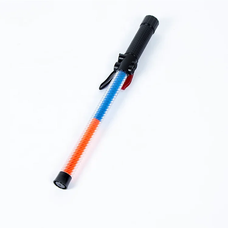 
LED Traffic Safety Baton Light with two flashing modes and whistle function 