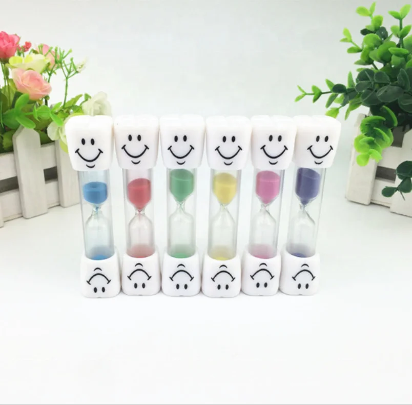 Two minute hourglass plastic shower timer