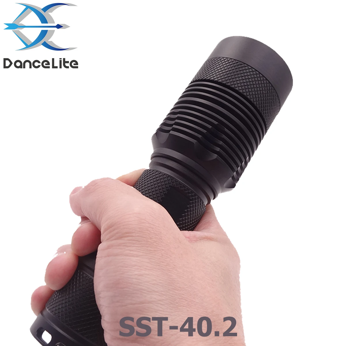 C8.2 SST40.2 15W Self Defense Tactical LED Flashlight Lantern 7000mA Current 5MODE Emergency Torch