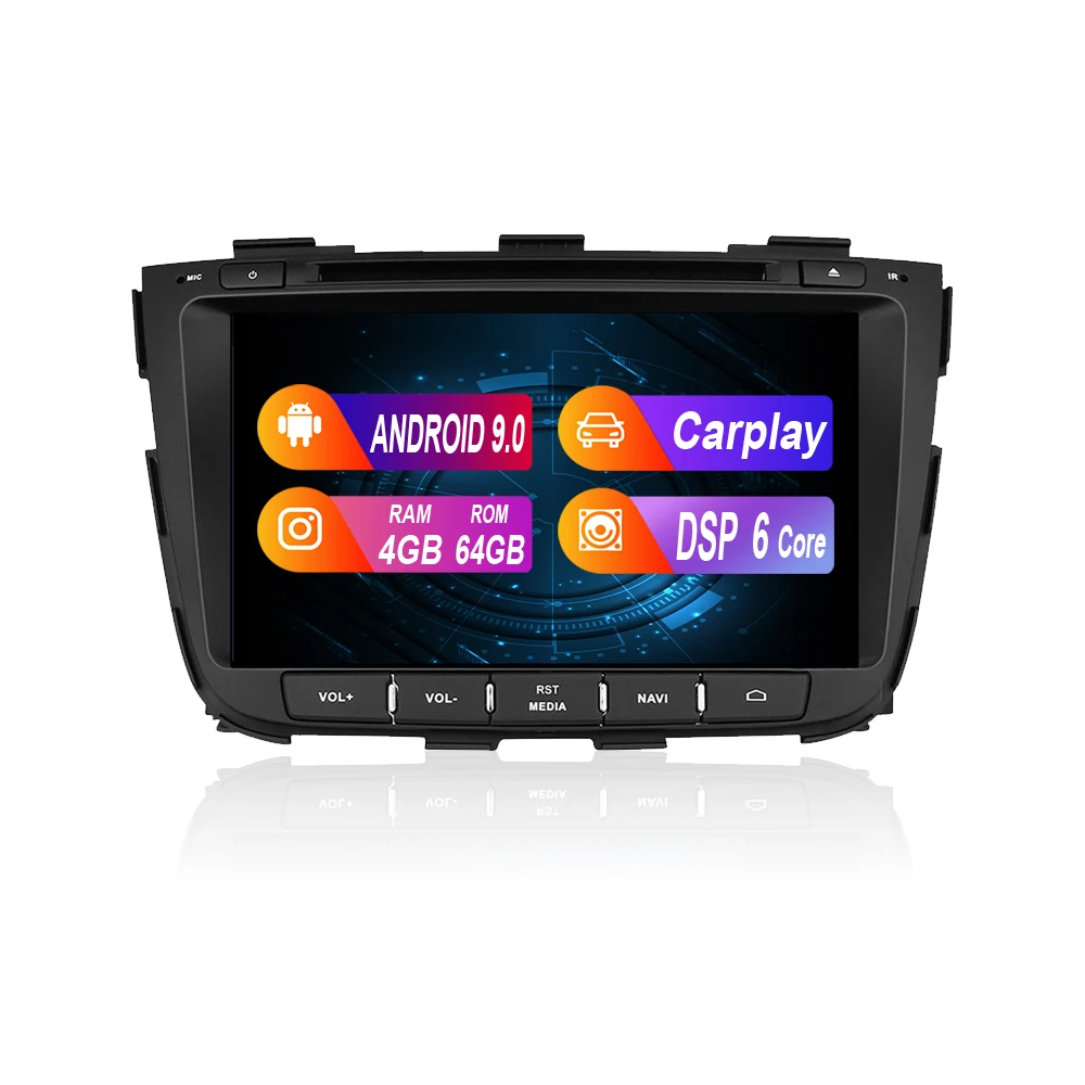 ZWNAV android 10 0 Автомобильная электроника 4g gps-трекер Автомобильный мультимедийный dvd-плеер для Kia Sorento 2012-2015 автомобильное стерео головное устройство