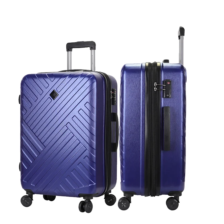 Chinese Merchant Custom Suitcase Design Multipurpose Royal Blue ABS Luggage