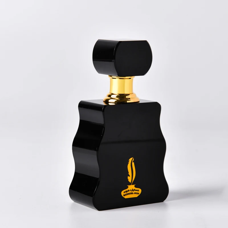 Customize Your Logo 3ml Empty Packing Bottle Black Luxury Glass Perfume Bottle