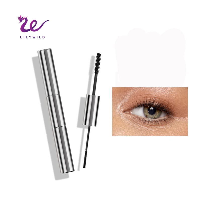 Lilywild high quality 3d fiber lash lift 2 in 1 free volume vegan organic private label mascara