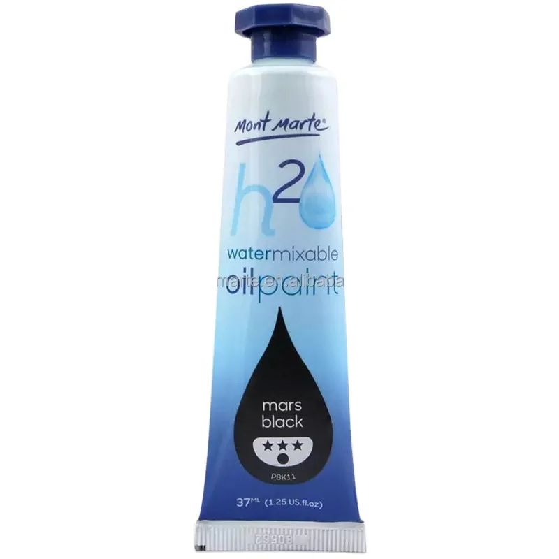 Professional artist oil colour 37ml water mixable oil colour paint fast drying