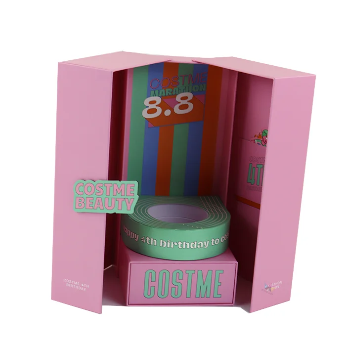 Wholesale cajas de carton pr small gifts box magnetic rigid box closed by double open door perfume red package black paper boxes