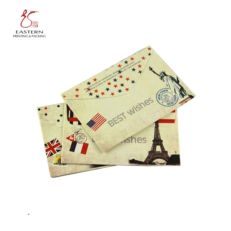 Custom Printing Information Protecting Paper Credit Card Holder or Gift Card Holder