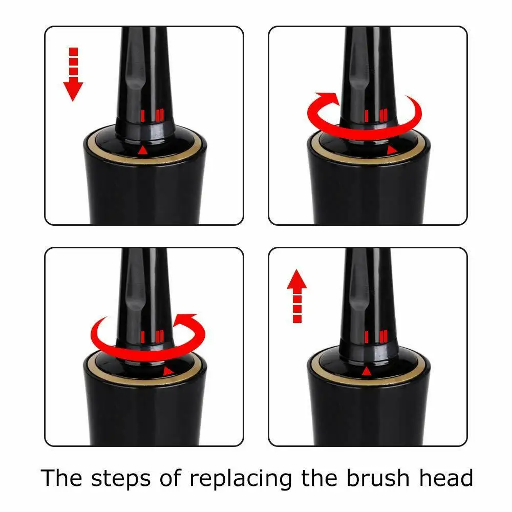 Electric Rotating Toothbrush Adult Timer Brush USB Rechargeable Electric Tooth Brushes with 2pcs Replacement Brush Head