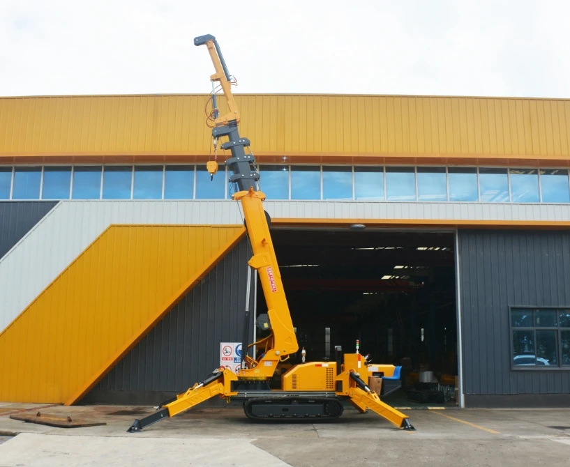 5-Ton Pure Electric Crawler Spider Crane New Home/Construction/Farm Mini Truck Crane with Gear Bearing Gearbox Pump Engine