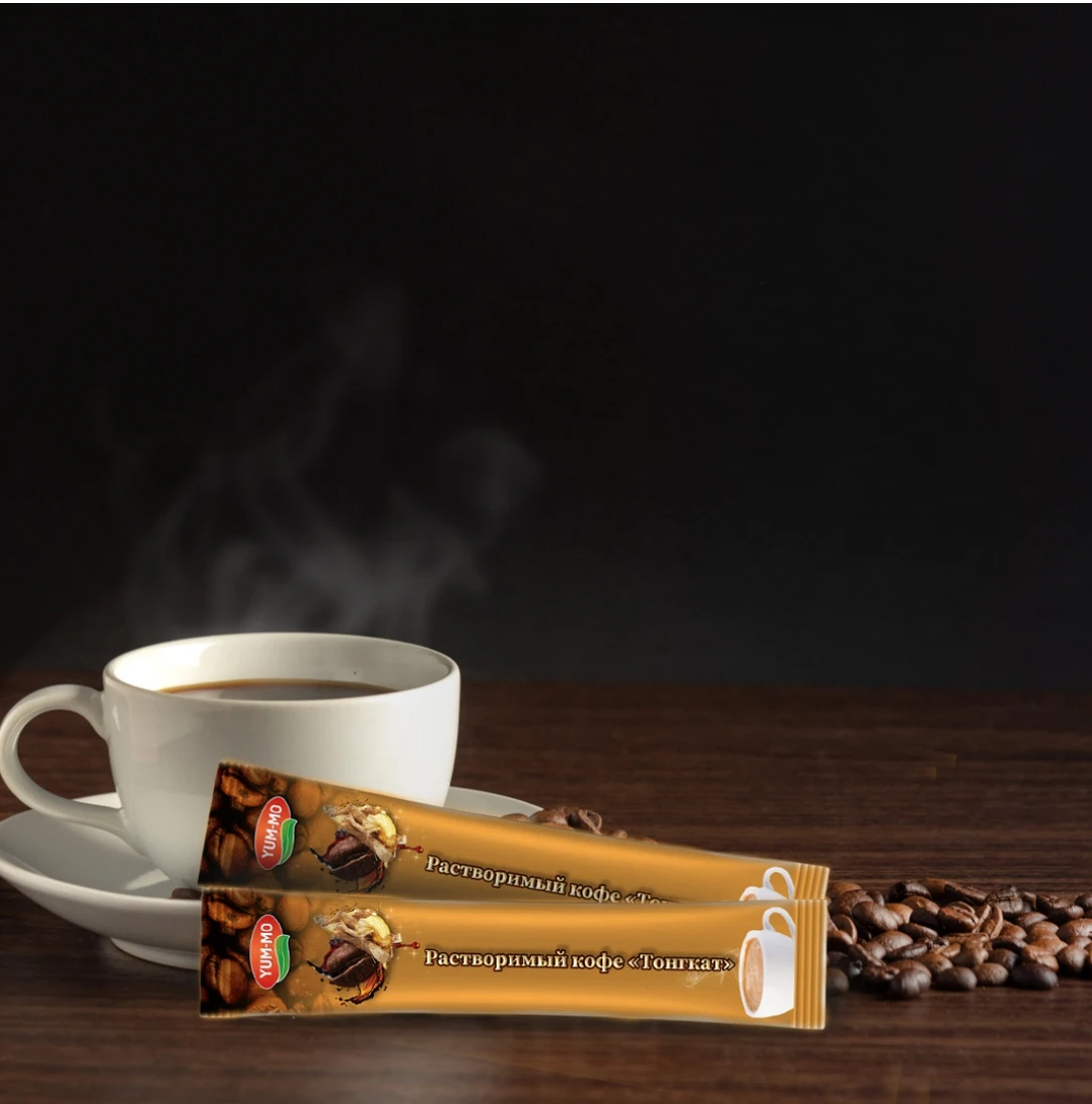 Modern YUMMO Instant Tongkat Cafe Russian With Ganoderma